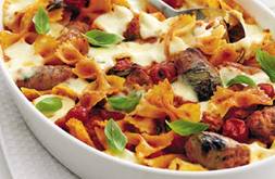 Sausage pasta bake